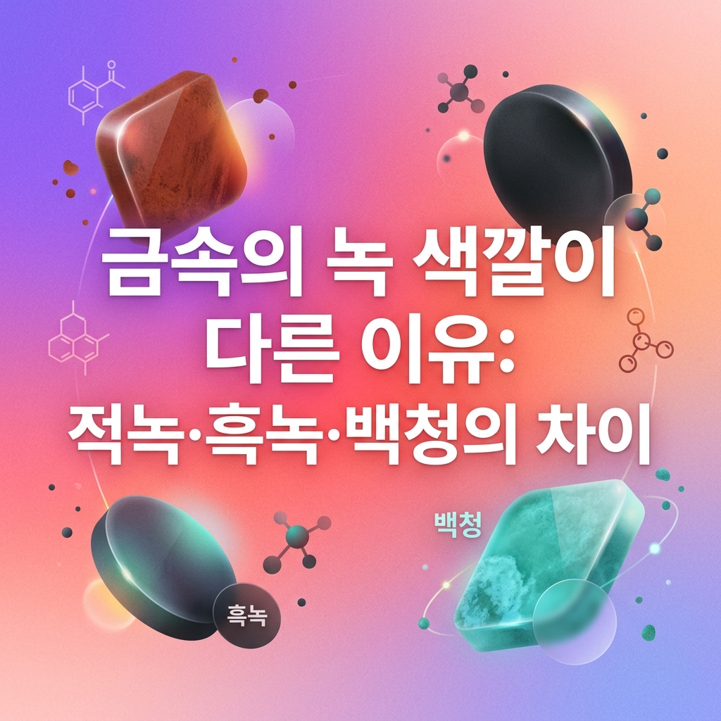 ai thumbnail gradient 금속의 녹 색깔이 다른 이유 적녹·흑녹·백청의 차이 1786978389