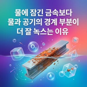 ai thumbnail gradient 물에 잠긴 금속보다 물과 공기의 경계 부분이 더 잘 녹스는 이유 1787557547