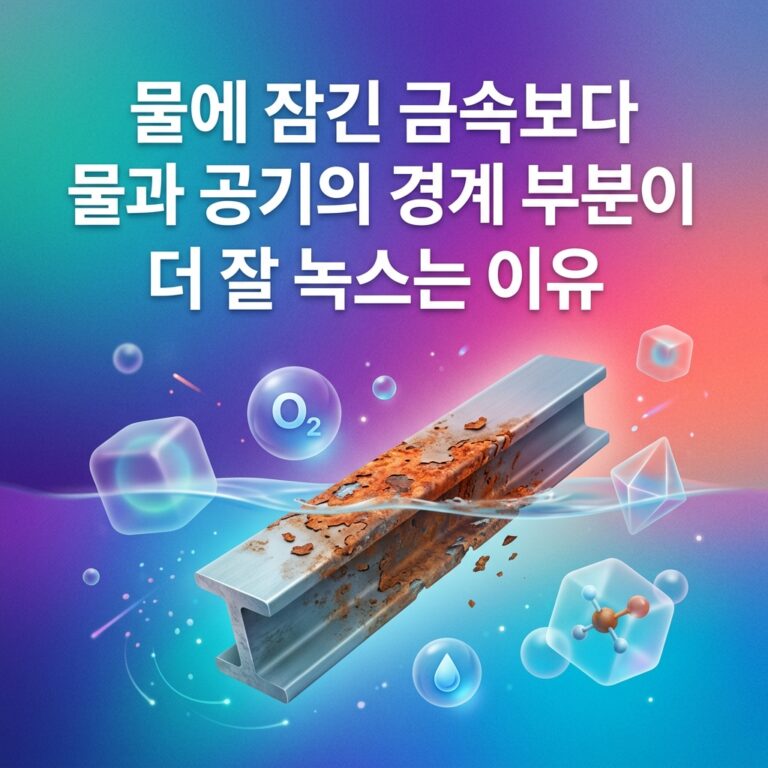 ai thumbnail gradient 물에 잠긴 금속보다 물과 공기의 경계 부분이 더 잘 녹스는 이유 1787557547